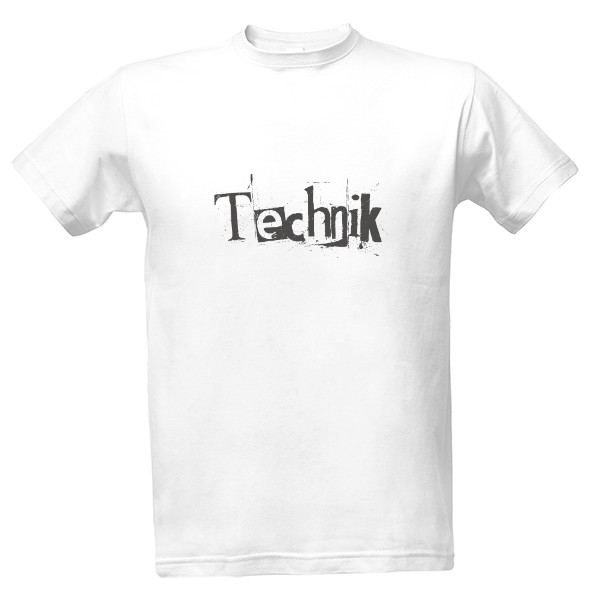 Tričko s potiskem Technik - nápis