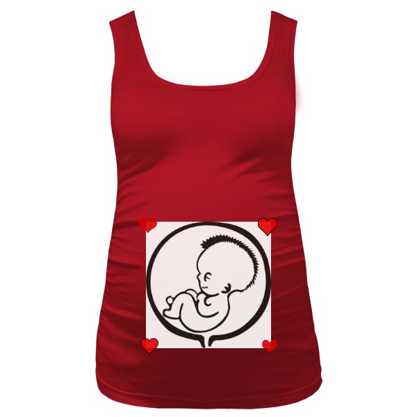 Tričko s potiskem Těhotenské tílko s obrázkem