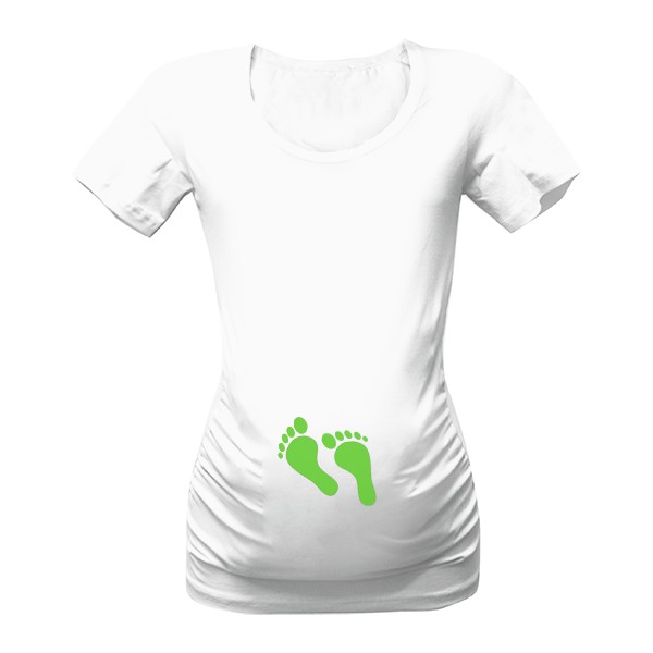 Tričko s potiskem Těhotenské tričko - bílé