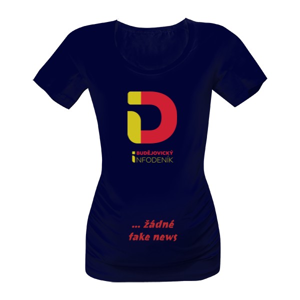 Těhotenské tričko No fake news ČB