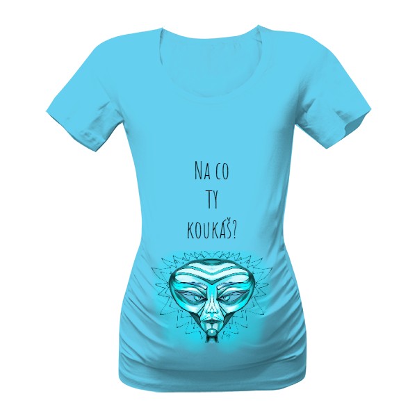 Tričko s potiskem Těhotenské tričko s UFO