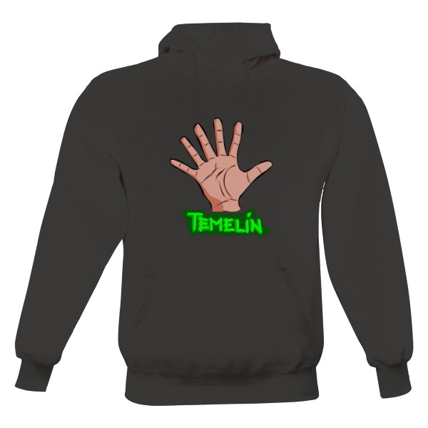 Pánská mikina s kapucí s potiskem Temelín