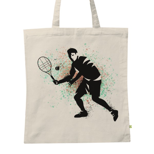 BIO plátěná taška s potiskem Tenis