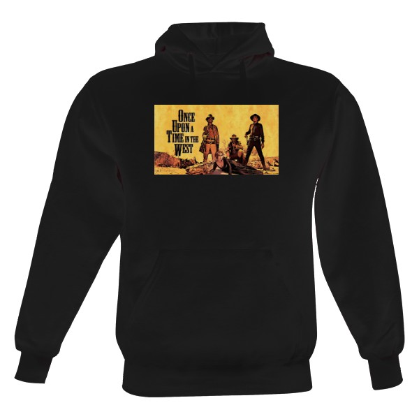 Pánská mikina s kapucí s potiskem Tenkrát na západě 3B