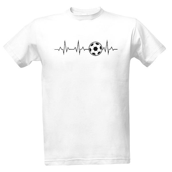 Tričko s potiskem Tep fotbalisty 