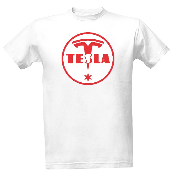Tričko s potiskem Tesla