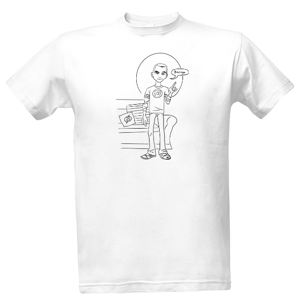 T-shirt “The big bang theory”.