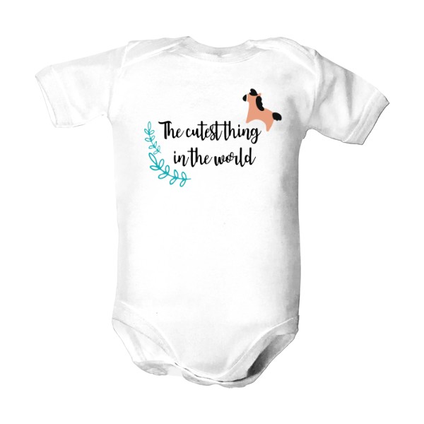 Dětské body  s potiskem The cutest