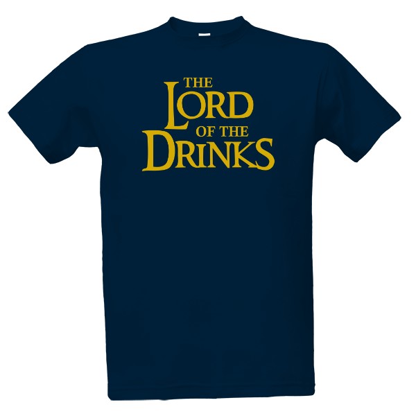 Tričko s potiskem The Lord of the Drinks - man