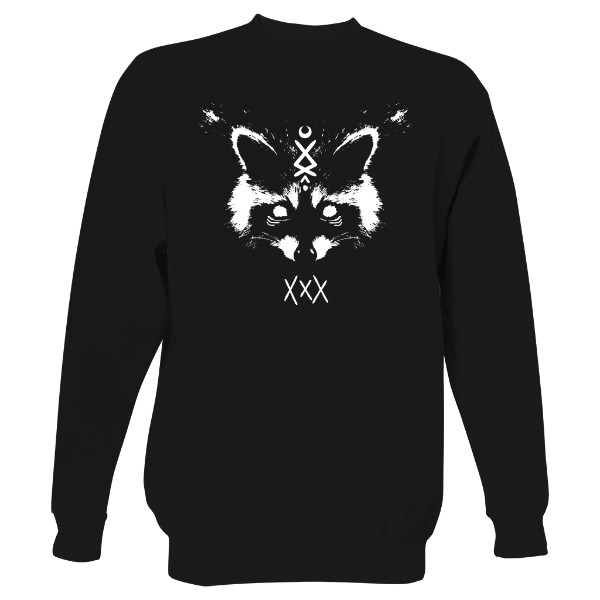 Mikina bez kapuce Unisex s potiskem The Raccoon - mikina