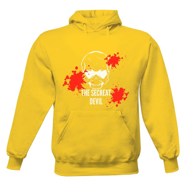 Pánská mikina s kapucí s potiskem The secreat devil - mikina TWO