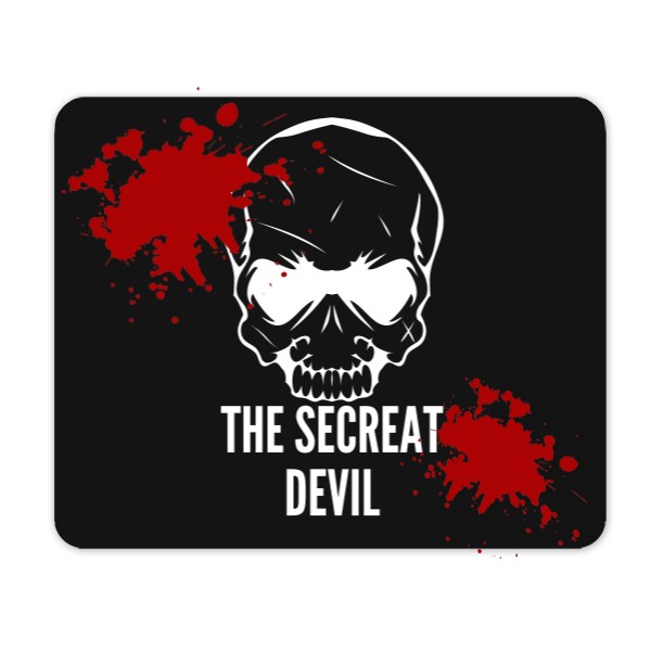 Podložka pod myš s potiskem The secreat devil podložka pod myš
