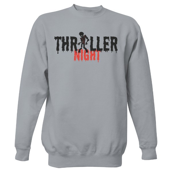 Sweatshirt without hood Unisex Thriller night