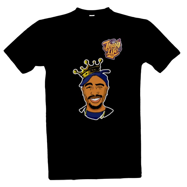 Tričko s potiskem Thug Life - 2 pac