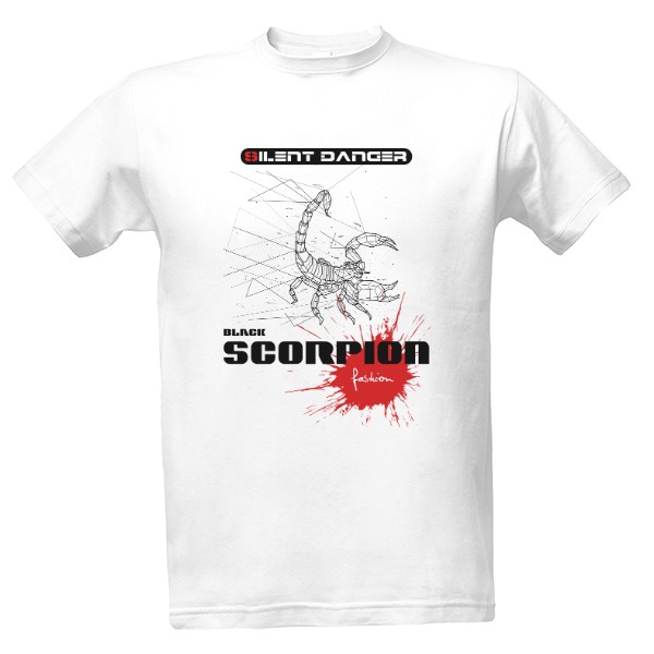 Tričko s potiskem Tichý nebezpečný škorpion