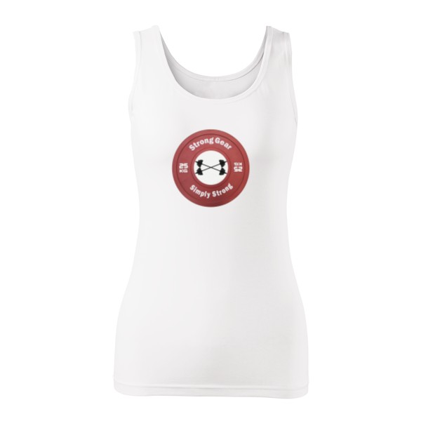 Tílko do fitka stronggear bílé č