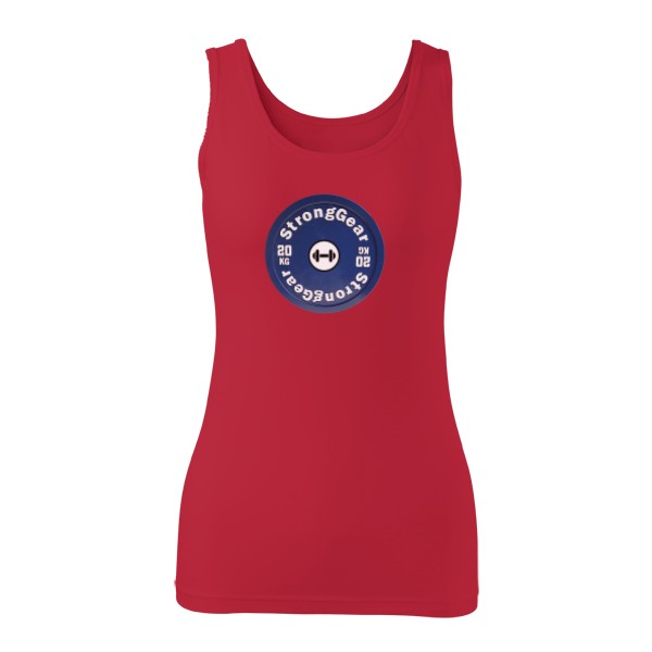 Tílko do fitka stronggear červené