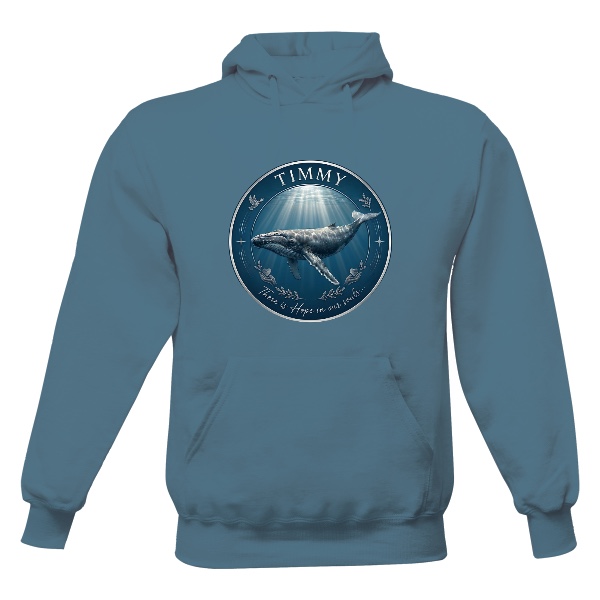 Men's hoodie Timmy the Whale – Hope