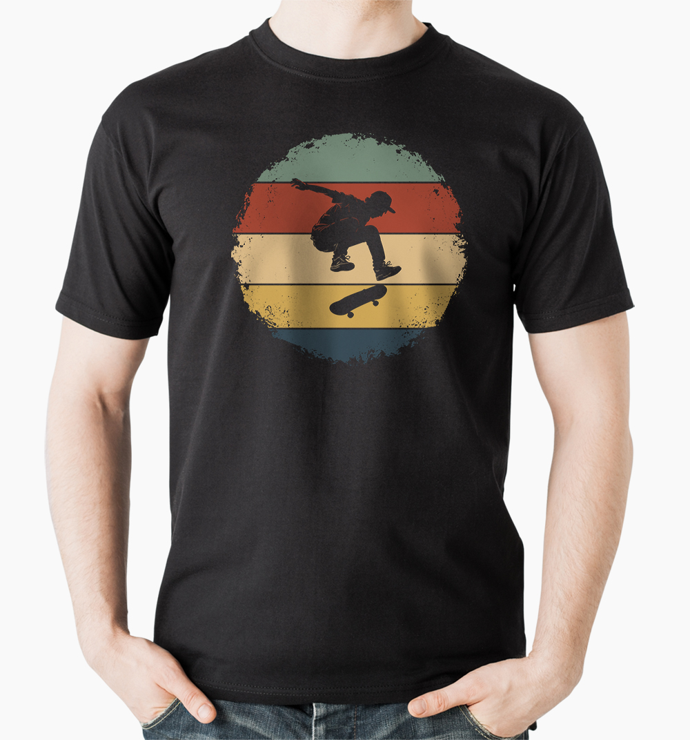 Tričko s potiskem skateboard