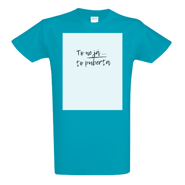 Tričko s potiskem To puberta