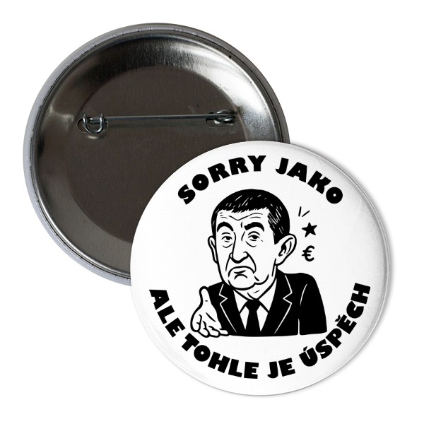 Odznak  s potlačou Nový produkt