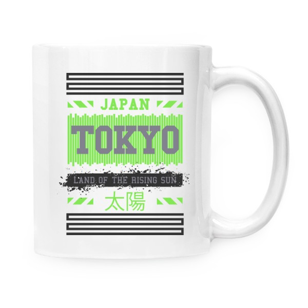 Hrnek malý bílý s potiskem Tokyo
