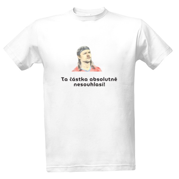 Tričko s potiskem Tomáš Ujfaluši - částka nesouhlasí