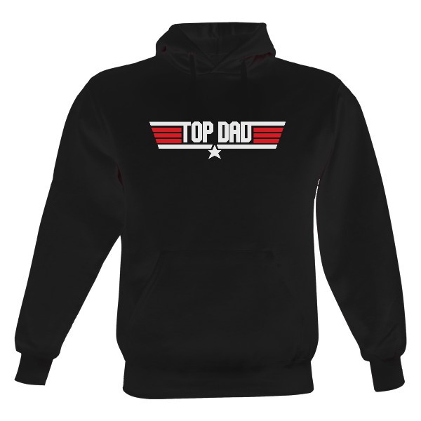 Pánska mikina s kapucňou s potlačou Top dad