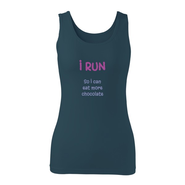 Top More Chocolate tm. modrý T-shirt