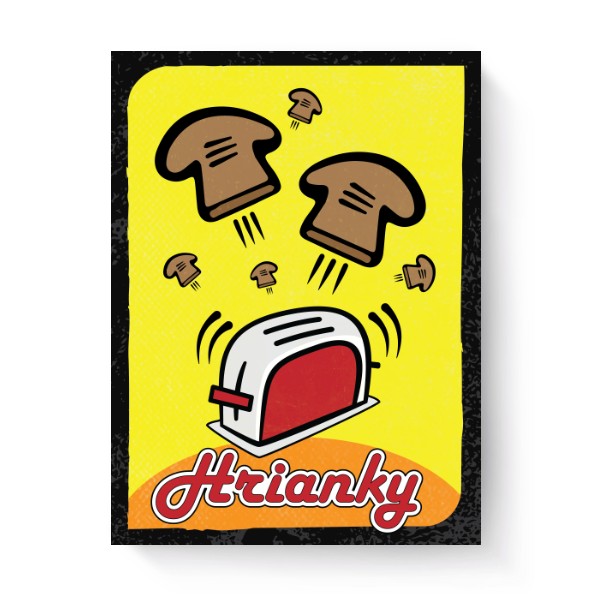 Fotoplátno 3:4 s potiskem Topinky