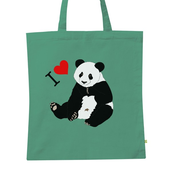 BIO plátěná taška s potiskem Tote bag Panda