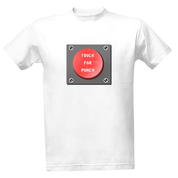 Tričko s potlačou Touch for punch