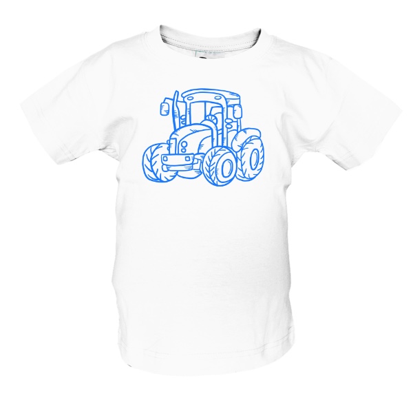 Tričko s potiskem Traktor pro děti