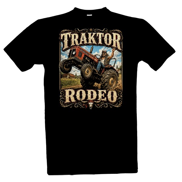 Tričko s potlačou Traktor Rodeo