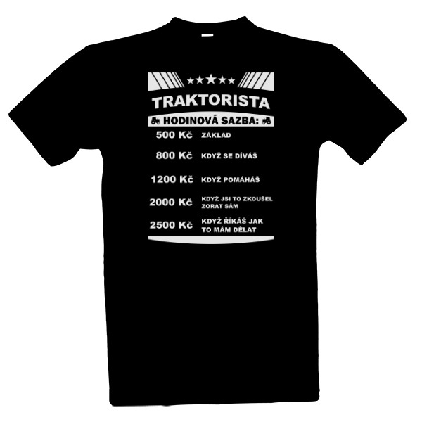 Tričko s potiskem Traktorista