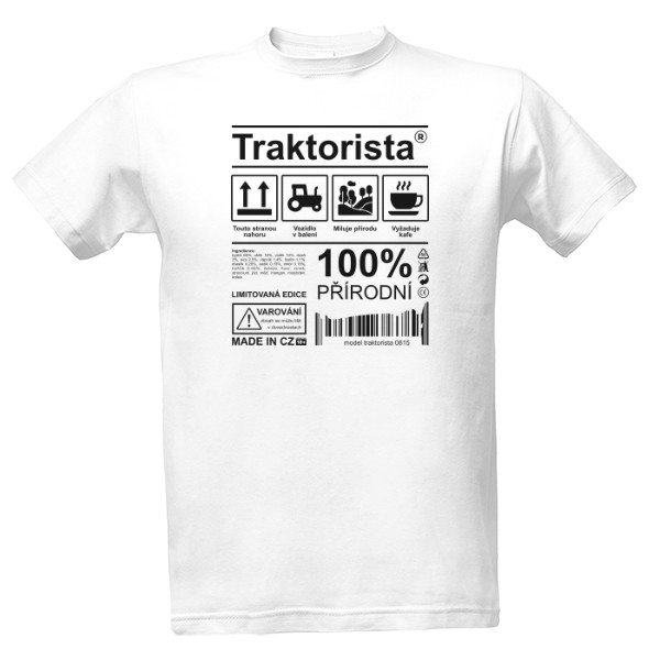 Tričko s potiskem Traktorista