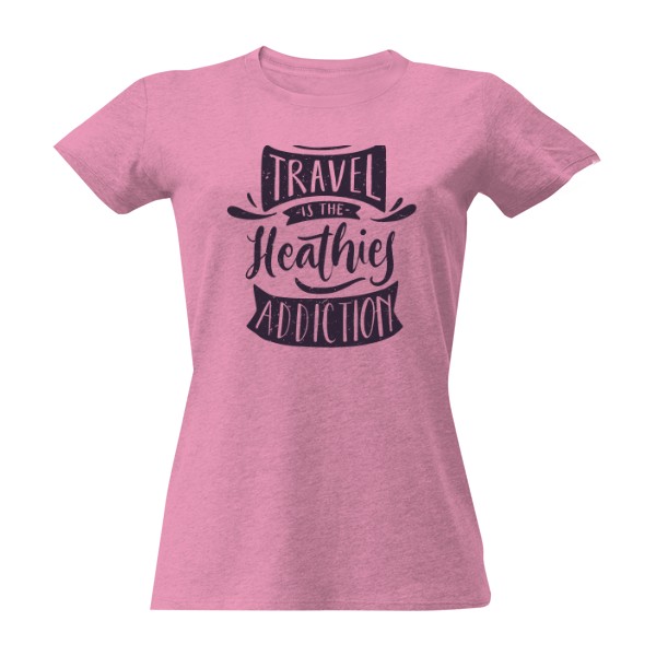 Tričko s potiskem Travel Addiction