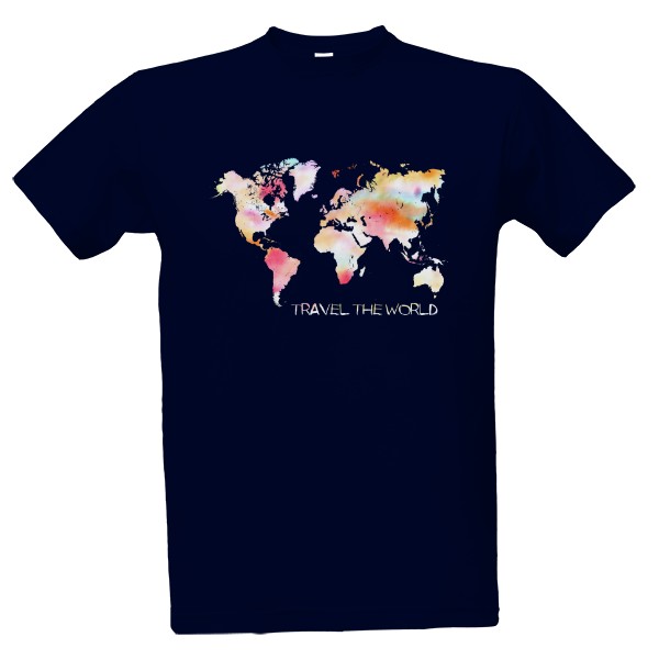 Tričko s potlačou Travel the world - Kopie