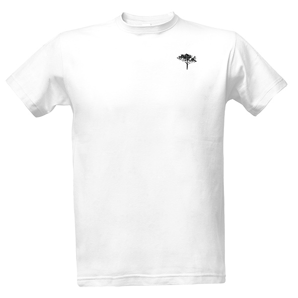 Tričko s potiskem Tree potisk na zadní straně