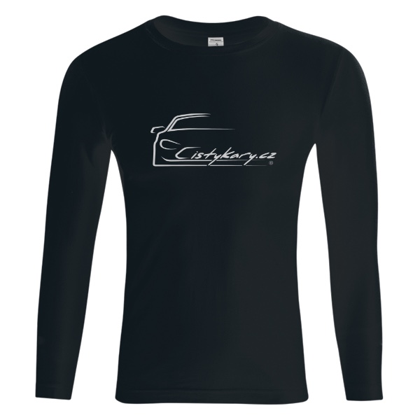 Tričko s potiskem Tričko Čistý káry originals long - modré