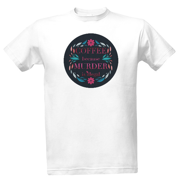 Tričko Coffee pánské bílé