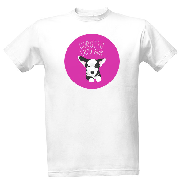 Tričko Corgito pánské bílé