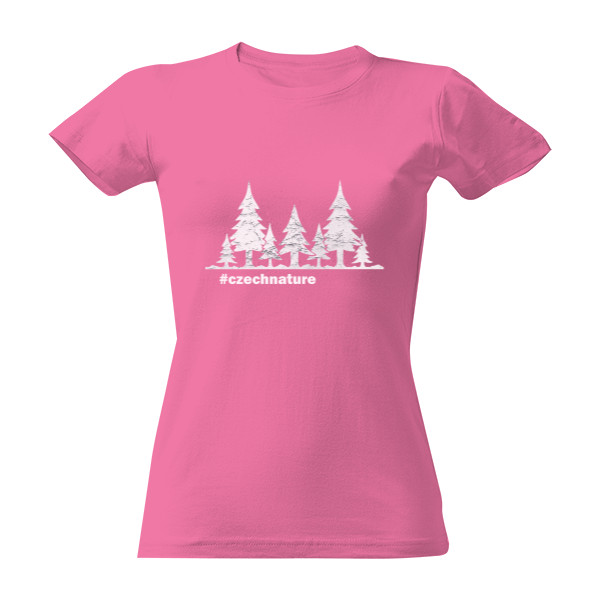 Tričko s potiskem Tričko czechnature bílá dámské 