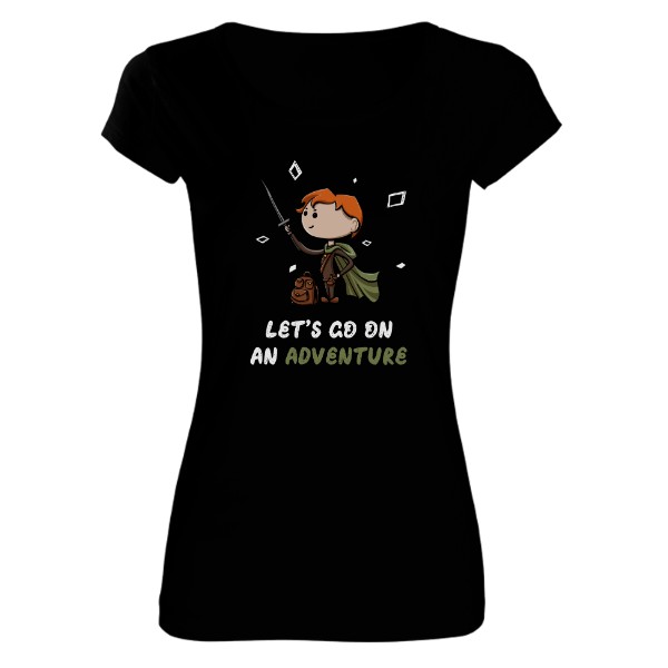 Tričko s potiskem Tričko dobrodruha