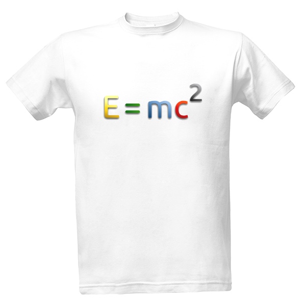 Tričko s potlačou Tričko E = mc²