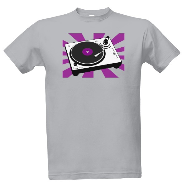 Tričko s potiskem Tričko gramofon barevné