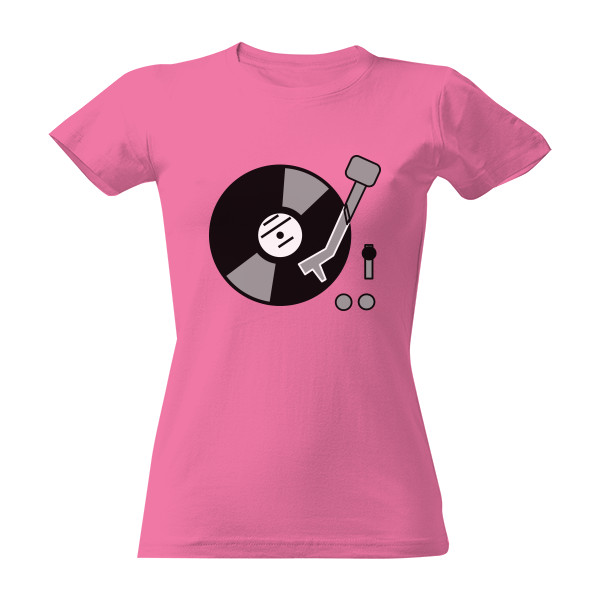 Tričko s potiskem Tričko gramofon dámské