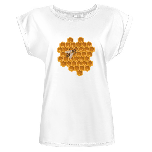Tričko Honeybee dámské bílé s dlouhými zády