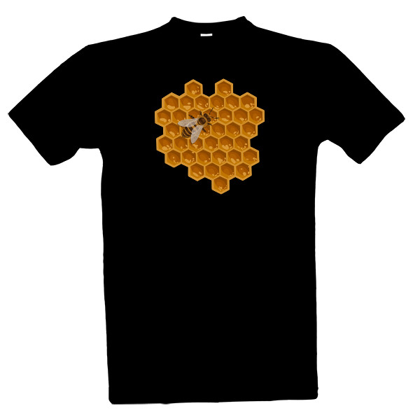 Tričko s potiskem Tričko Honeybee pánské černé