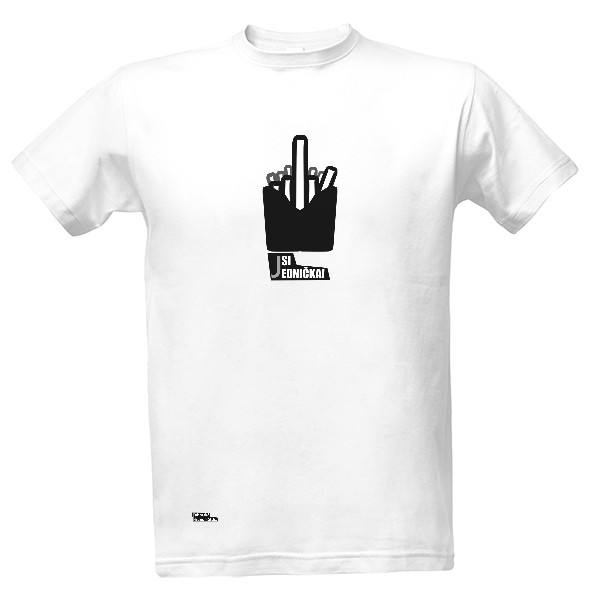 Tričko s potiskem Hranolky s nápisem "Jsi jednička!"